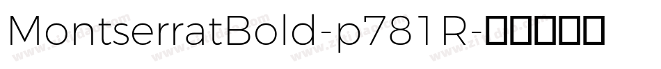 MontserratBold-p781R字体转换