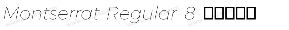 Montserrat-Regular-8字体转换