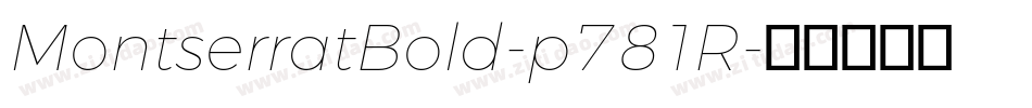 MontserratBold-p781R字体转换