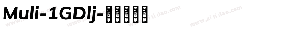 Muli-1GDlj字体转换