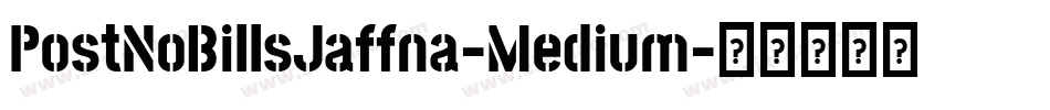 PostNoBillsJaffna-Medium字体转换