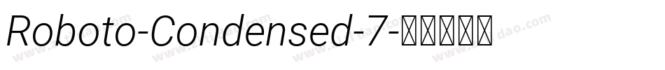 Roboto-Condensed-7字体转换