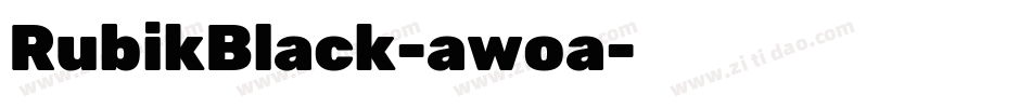 RubikBlack-awoa字体转换