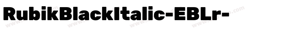 RubikBlackItalic-EBLr字体转换