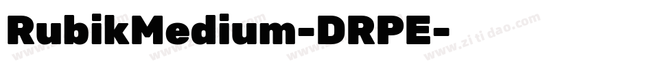 RubikMedium-DRPE字体转换