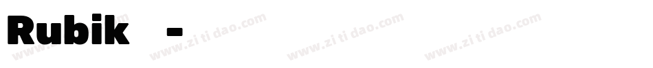 Rubik转换器字体转换