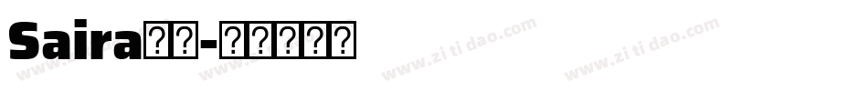 Saira字体字体转换