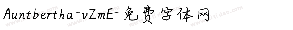 Auntbertha-vZmE字体转换