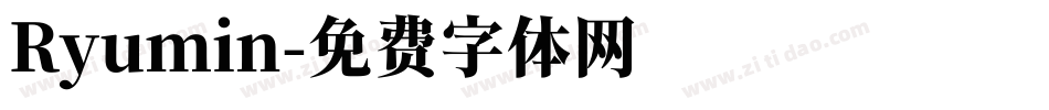 Ryumin字体转换
