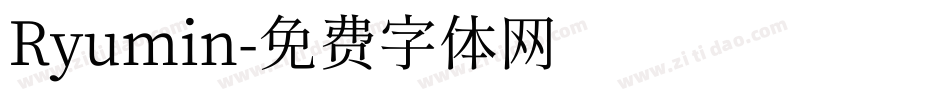 Ryumin字体转换