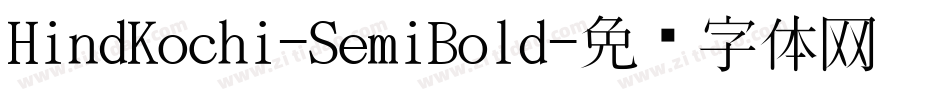 HindKochi-SemiBold字体转换