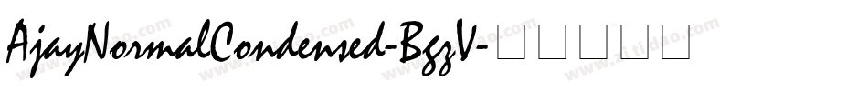 AjayNormalCondensed-BgzV字体转换