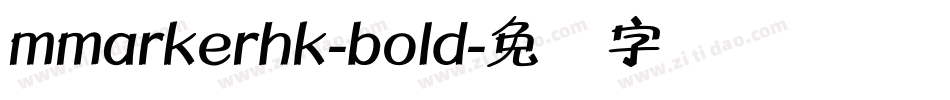 mmarkerhk-bold字体转换