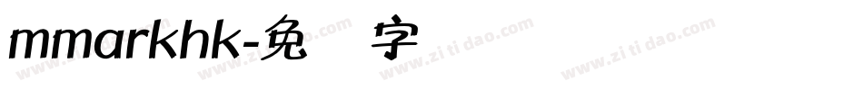 mmarkhk字体转换
