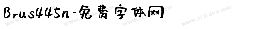 Brus445n字体转换