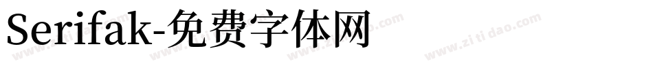 Serifak字体转换
