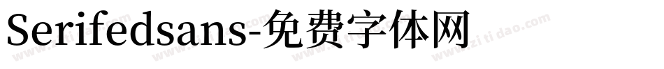 Serifedsans字体转换