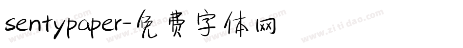 sentypaper字体转换