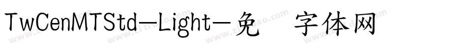 TwCenMTStd-Light字体转换