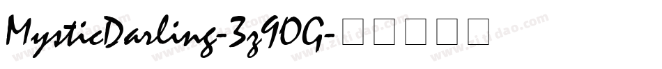 MysticDarling-3z9OG字体转换