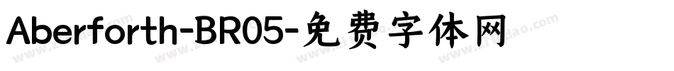 Aberforth-BR05字体转换