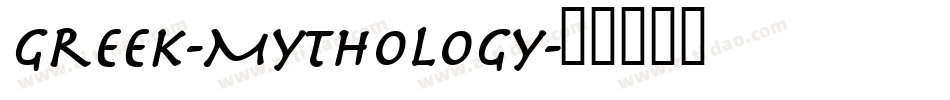 Greek-Mythology字体转换