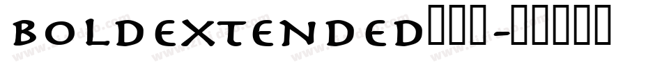 BoldExtended转换器字体转换