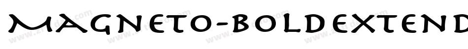 Magneto-BoldExtended字体转换