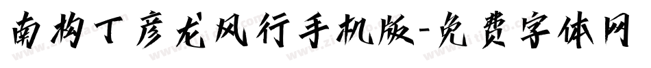 南构丁彦龙风行手机版字体转换