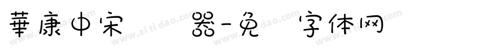 華康中宋转换器字体转换