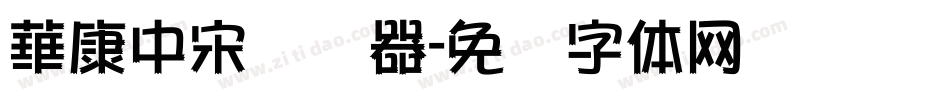 華康中宋转换器字体转换