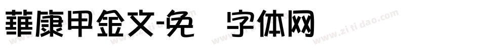 華康甲金文字体转换