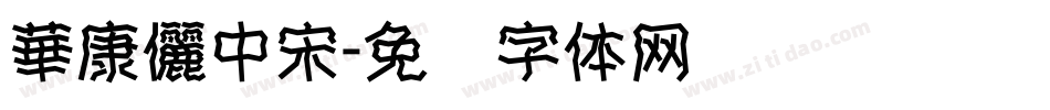 華康儷中宋字体转换
