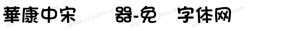華康中宋转换器字体转换