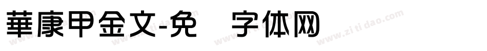 華康甲金文字体转换