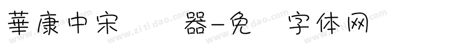 華康中宋转换器字体转换