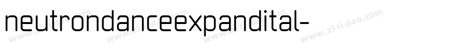 neutrondanceexpandital字体转换