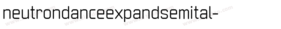 neutrondanceexpandsemital字体转换