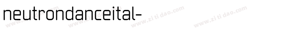 neutrondanceital字体转换