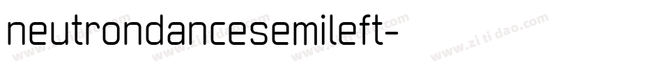 neutrondancesemileft字体转换