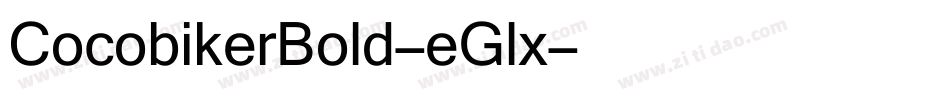 CocobikerBold-eGlx字体转换