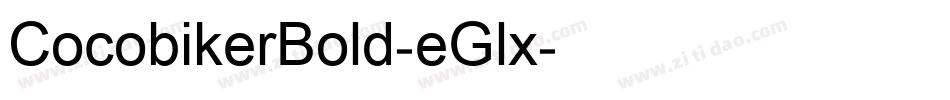 CocobikerBold-eGlx字体转换