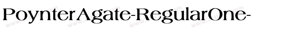 PoynterAgate-RegularOne字体转换