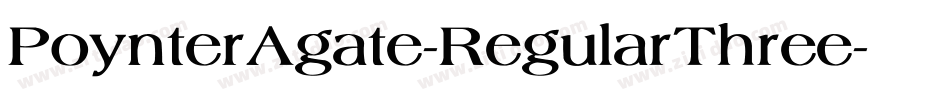 PoynterAgate-RegularThree字体转换
