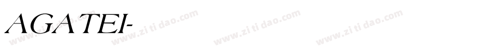 AGATEI字体转换