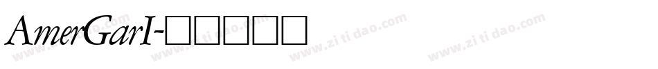 AmerGarI字体转换