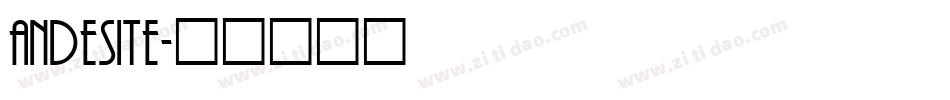 andesite字体转换