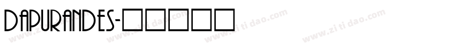 dapurandes字体转换