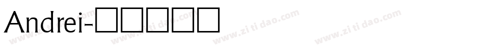 Andrei字体转换