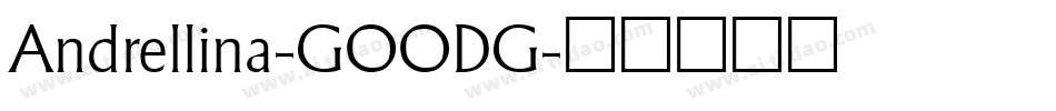 Andrellina-GOODG字体转换